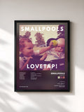 #noir Tableau de l'album LOVETAP! de Smallpools, cadre noir, imprimé et encadré en France