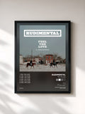 #noir Tableau de l'album Feel the Love (feat. John Newman) de Rudimental, cadre noir, imprimé et encadré en France