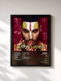 #noir Tableau de l'album Madhitation de Madh, cadre noir, imprimé et encadré en France