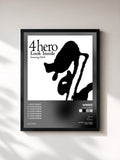 #noir Tableau de l'album Look Inside de 4hero, cadre noir, imprimé et encadré en France