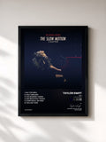 #noir Tableau de l'album Red (Taylor’s Version): The Slow Motion Chapter de Taylor Swift, cadre noir, imprimé et encadré en France