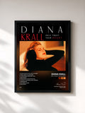 #noir Tableau de l'album Only Trust Your Heart de Diana Krall, cadre noir, imprimé et encadré en France