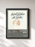 #noir Tableau de l'album Songs Of The Beatles de Sarah Vaughan, cadre noir, imprimé et encadré en France