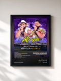 #noir Tableau de l'album Moagem Acústico Vol. 2 de Diego & Arnaldo, cadre noir, imprimé et encadré en France