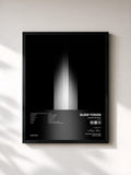 #noir Tableau de l'album Sundowning (Deluxe) de Sleep Token, cadre noir, imprimé et encadré en France