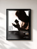 #noir Tableau de l'album Romance de Luis Miguel, cadre noir, imprimé et encadré en France