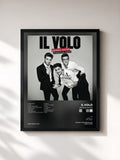 #noir Tableau de l'album Grande amore de Il Volo, cadre noir, imprimé et encadré en France