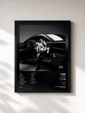 #noir Tableau de l'album Flizzy (Premium Edition) de Fler, cadre noir, imprimé et encadré en France