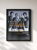 #noir Tableau de l'album The Only Drifters Album You'll Ever Need de The Drifters, cadre noir, imprimé et encadré en France