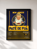 #noir Tableau de l'album Bon appetit (Lo Mejor de Paté de Fuá) de Paté de Fuá, cadre noir, imprimé et encadré en France