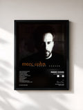 #noir Tableau de l'album The Rainy Season de Marc Cohn, cadre noir, imprimé et encadré en France