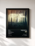 #noir Tableau de l'album To Those Left Behind de Blessthefall, cadre noir, imprimé et encadré en France