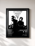 #noir Tableau de l'album Other People's Songs Volume One de Damien Jurado, cadre noir, imprimé et encadré en France