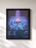 #noir Tableau de l'album Eternal Youth de Rude., cadre noir, imprimé et encadré en France