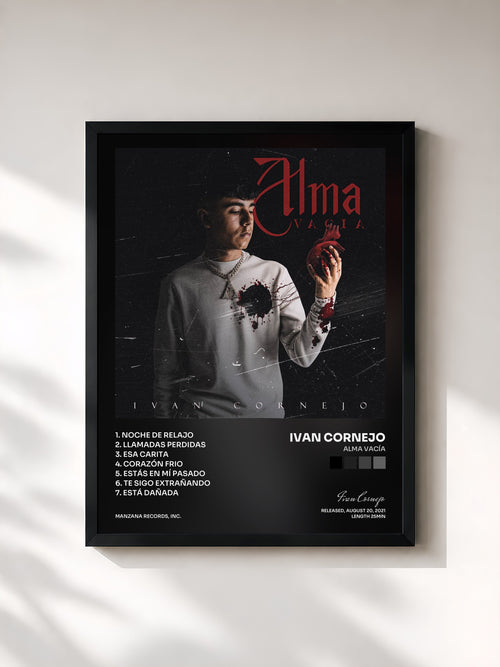 Ivan Cornejo · Alma Vacía — Affiche encadrée