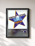#noir Tableau de l'album Soul Master de Edwin Starr, cadre noir, imprimé et encadré en France