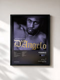 #noir Tableau de l'album The Best So Far de D'Angelo, cadre noir, imprimé et encadré en France