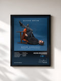#noir Tableau de l'album Quiero Mejor de Kevin Johansen, cadre noir, imprimé et encadré en France