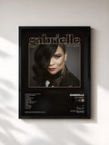 #noir Tableau de l'album Do It Again de Gabrielle, cadre noir, imprimé et encadré en France