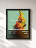 #noir Tableau de l'album Wide Awake de Parachute, cadre noir, imprimé et encadré en France