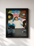 #noir Tableau de l'album One Foot Out de Nines, cadre noir, imprimé et encadré en France