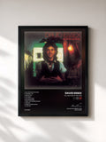 #noir Tableau de l'album ALL THE FUN OF THE FAIR de David Essex, cadre noir, imprimé et encadré en France
