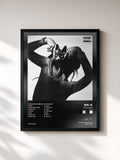 #noir Tableau de l'album HEADLINER (Deluxe) de Sik-K, cadre noir, imprimé et encadré en France