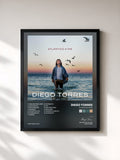 #noir Tableau de l'album Atlántico a Pie de Diego Torres, cadre noir, imprimé et encadré en France