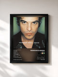 #noir Tableau de l'album Tracce de Francesco Renga, cadre noir, imprimé et encadré en France