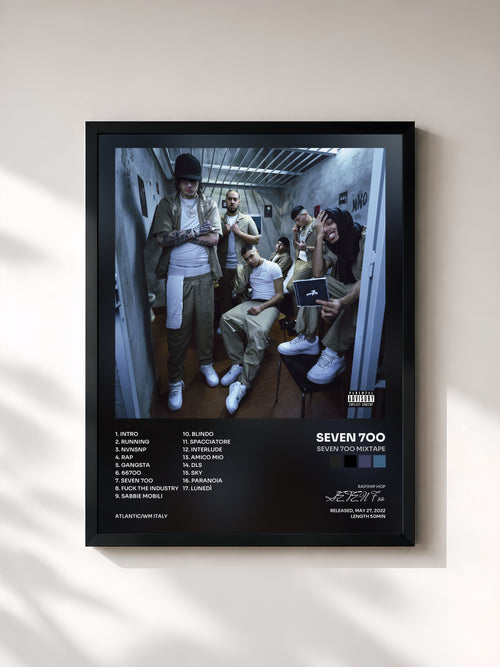 SEVEN 7oo · SEVEN 7oo Mixtape — Affiche encadrée