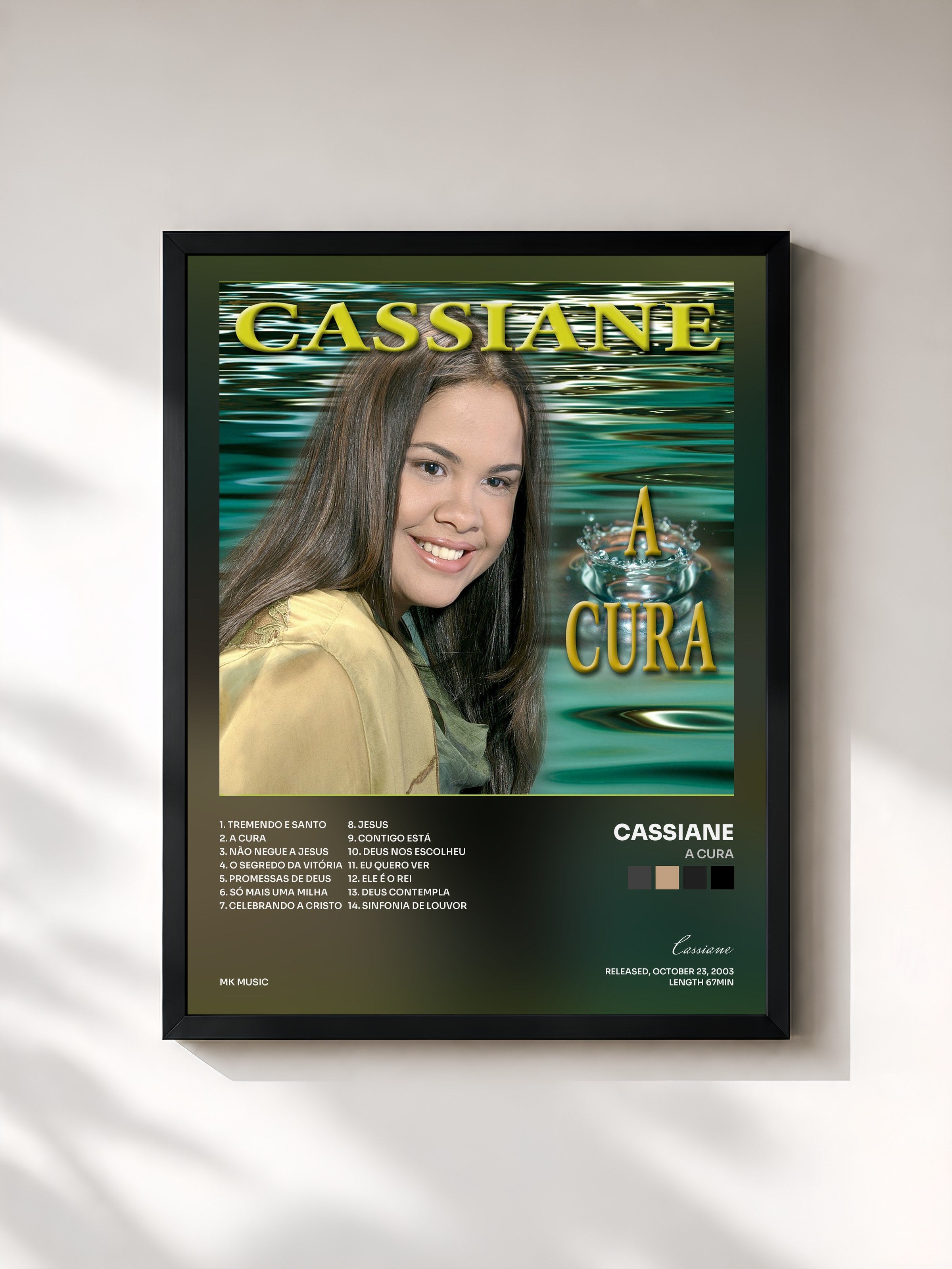 #noir Tableau de l'album A Cura de Cassiane, cadre noir, imprimé et encadré en France