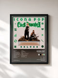 #noir Tableau de l'album Club Romantech (Deluxe) de Icona Pop, cadre noir, imprimé et encadré en France