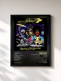 #noir Tableau de l'album Vagabonds Of The Western World de Thin Lizzy, cadre noir, imprimé et encadré en France