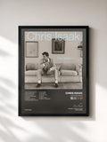 #noir Tableau de l'album Baja Sessions de Chris Isaak, cadre noir, imprimé et encadré en France