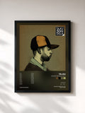 #noir Tableau de l'album 50 Days For Dilla Vol. 1 de Ta-Ku, cadre noir, imprimé et encadré en France