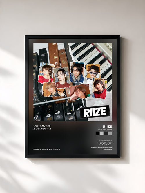 RIIZE · Get A Guitar — Affiche encadrée