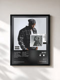 #noir Tableau de l'album Before You Go de Blxst, cadre noir, imprimé et encadré en France