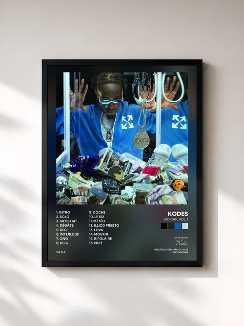 Kodes · NO CAP, Vol. 1 — Affiche encadrée