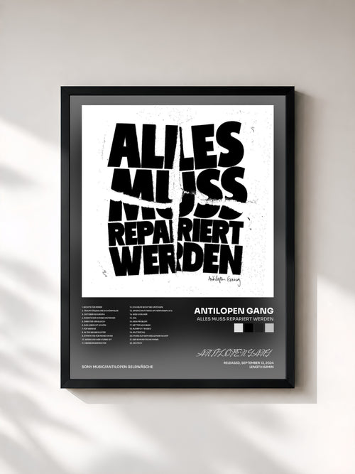 ANTILOPEN GANG · Alles muss repariert werden — Affiche encadrée