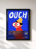 #noir Tableau de l'album OUCH de HONNE, cadre noir, imprimé et encadré en France