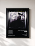 #noir Tableau de l'album Lost In Space de Lighthouse Family, cadre noir, imprimé et encadré en France