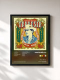 #noir Tableau de l'album TRAVESÍA de Panter Bélico, cadre noir, imprimé et encadré en France