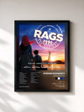 #noir Tableau de l'album Rags: The Musical (Original London Cast Recording) de Stephen Schwartz, cadre noir, imprimé et encadré en France