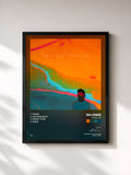#noir Tableau de l'album Yours - EP de SG Lewis, cadre noir, imprimé et encadré en France