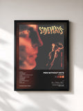 #noir Tableau de l'album Sideways de Men Without Hats, cadre noir, imprimé et encadré en France