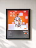#noir Tableau de l'album Time After Time de Sam Feldt, cadre noir, imprimé et encadré en France