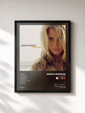 #noir Tableau de l'album In This Skin de Jessica Simpson, cadre noir, imprimé et encadré en France