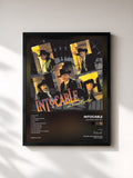 #noir Tableau de l'album Llévame Contigo de Intocable, cadre noir, imprimé et encadré en France