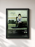 #noir Tableau de l'album A Day Without Rain de Enya, cadre noir, imprimé et encadré en France