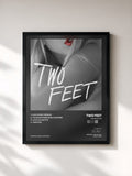 #noir Tableau de l'album Momentum de Two Feet, cadre noir, imprimé et encadré en France